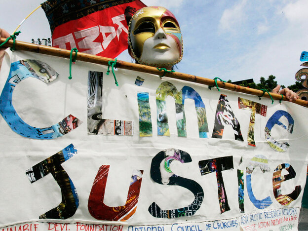 Activists at the climate talks in Bangkok