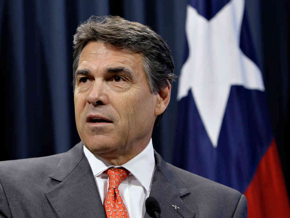 Texas Gov. Rick Perry speaks during a news conference Tuesday, June 2, 2009, in Austin, Texas.