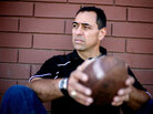 George Visger has severe short-term-memory loss from head injuries experienced playing football. George Visger has severe short-term-memory loss from head injuries experienced playing football.
