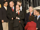 Alabama Republican Rep. Bobby Bright (center) after he was elected to Congress a year ago Alabama Republican Rep. Bobby Bright (center) after he was elected to Congress a year ago