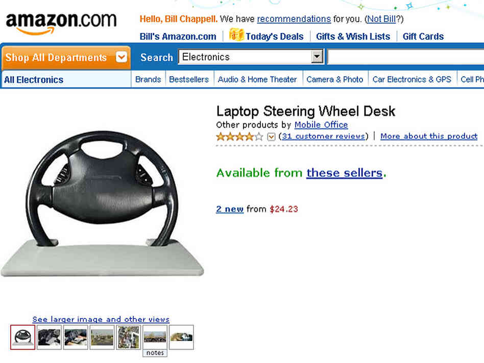 Product page from Amazon.com Product page from Amazon.com