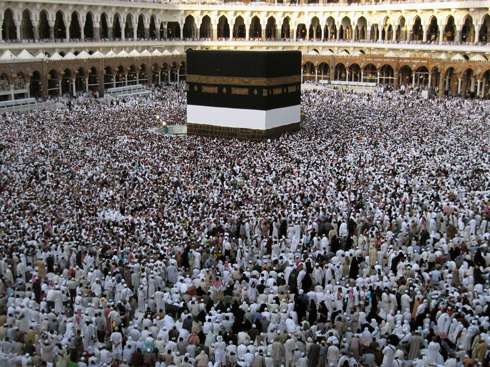 Muslims circle the Kaaba at Mecca, Dec. 2008
