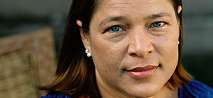 Cheryl Quintana Leader is white and one-eighth Aztec Indian.