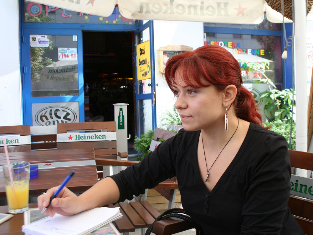 Ewelina Ostas, 26, moved to Warsaw seven years ago and works as a waitress