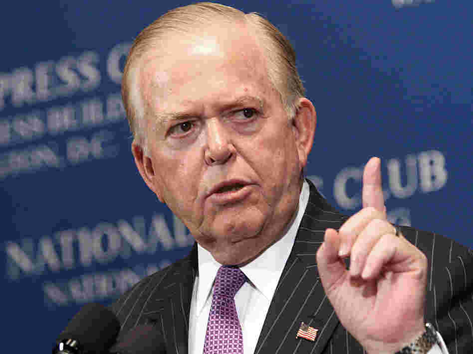 Lou Dobbs, shown in 2007, announced Wednesday that he is leaving CNN.