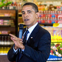 President Obama speaks during a townhall meeting on health care at a Kroger's grocery President Obama speaks during a townhall meeting on health care at a Kroger's grocery