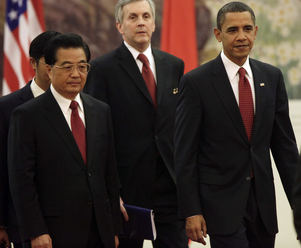 President Obama and Chinese President Hu Jintao