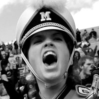The Massillon marching band goes wild during the big game.