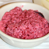 A bowl of Mama Stamberg's Cranberry Relish