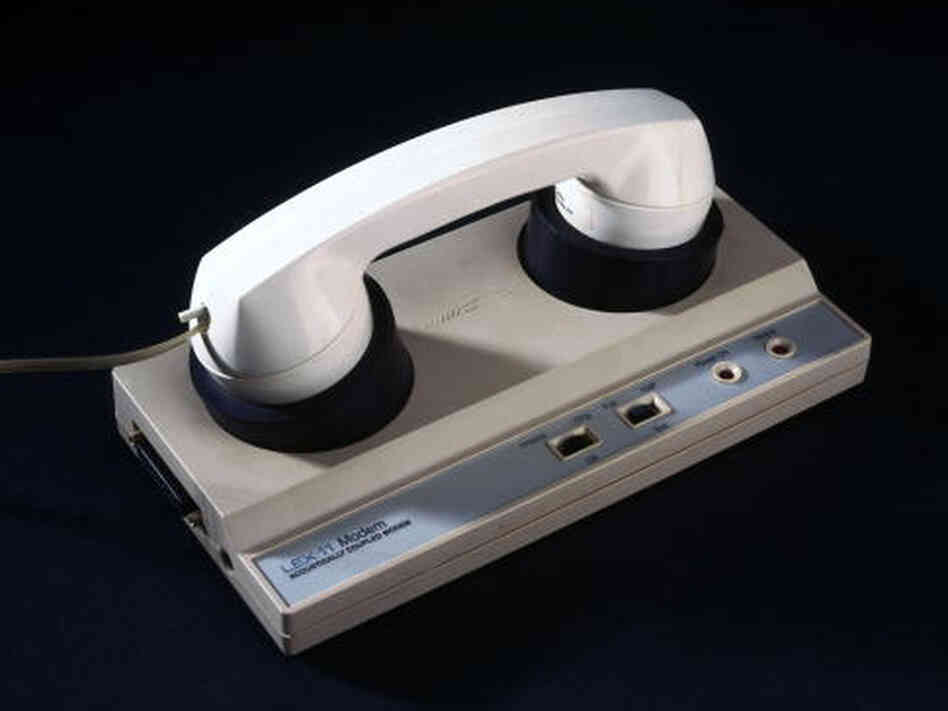 A modem from the '80s. Getty Images A modem from the '80s. Getty Images