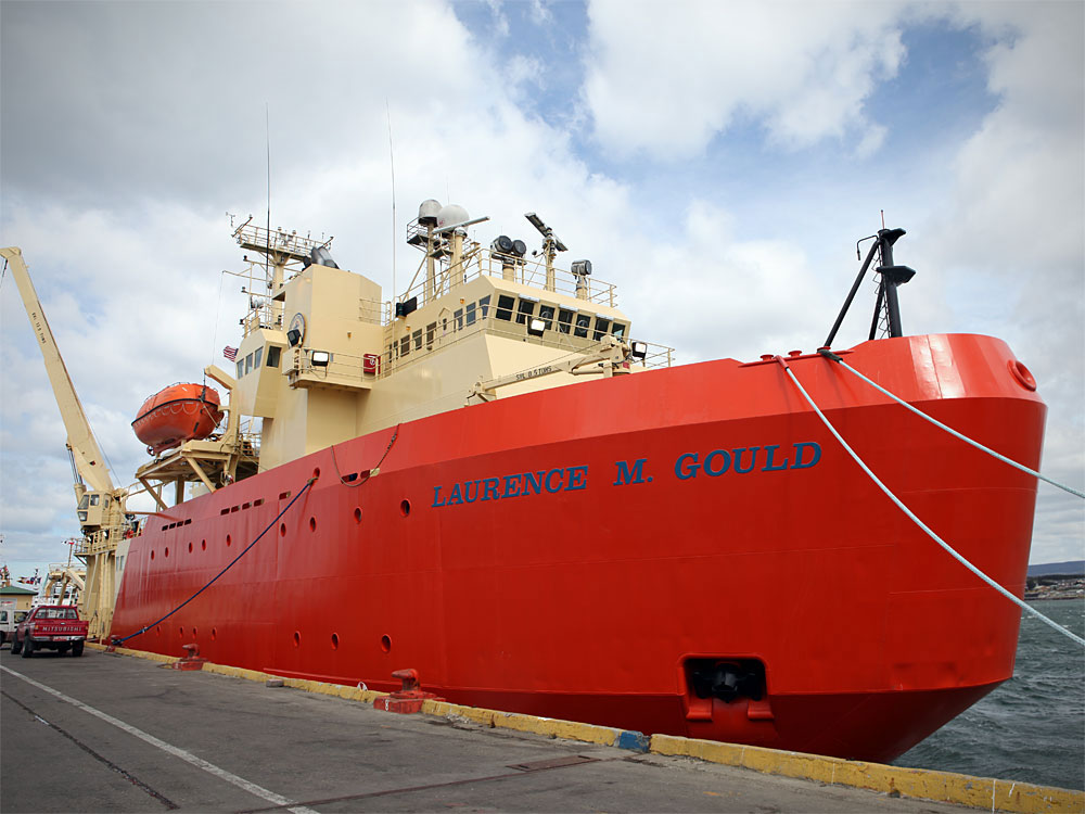 The Laurence M. Gould, one of the National Science Foundation's Antarctic research and supply vessels.