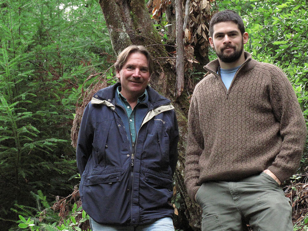 Chris Kelly and Jordan Golinkoff of the environmental group The Conservation Fund.  Are experienting