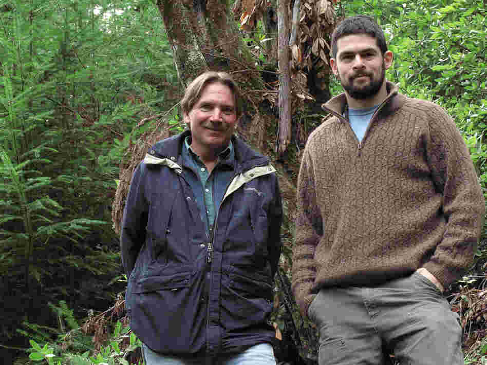 Chris Kelly and Jordan Golinkoff of the environmental group The Conservation Fund.  Are experienting