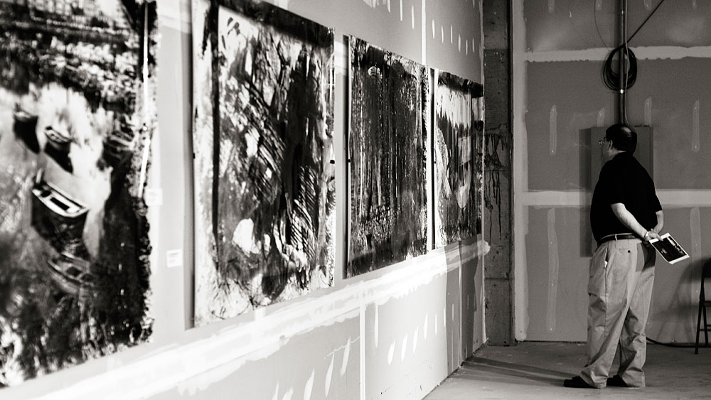Irving's prints in a gallery