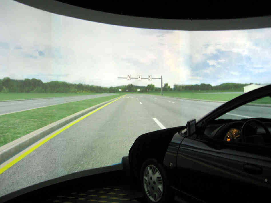 Simulator at Virginia Tech's Center for Automotive Safety Research