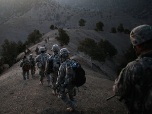 U.S. soldiers in Paktika province in Afghanistan, near the Pakistan border in October 2009