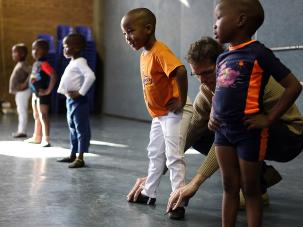 Dancers from the South African Ballet Theatre's outreach program in Alexandra.