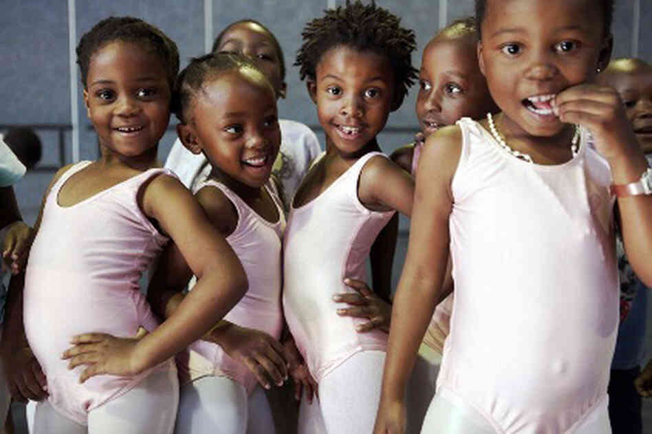Dancers from the South African Ballet Theatre's outreach program in Alexandra. Dancers from the South African Ballet Theatre's outreach program in Alexandra.