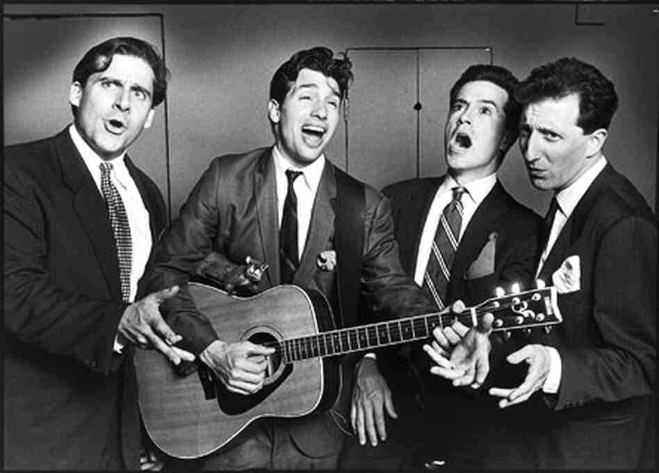 Steve Carell, Paul Dinello, Stephen Colbert and David Razowsky in 1993 Steve Carell, Paul Dinello, Stephen Colbert and David Razowsky in 1993