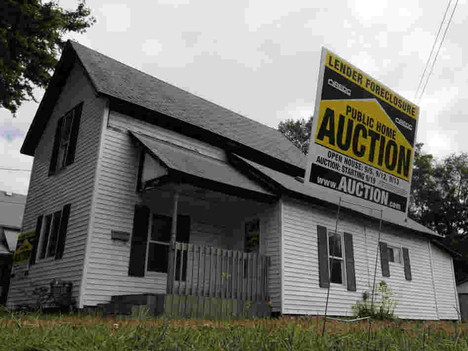 A foreclosed home in Owosso, Mich.  Paul Sancya/AP