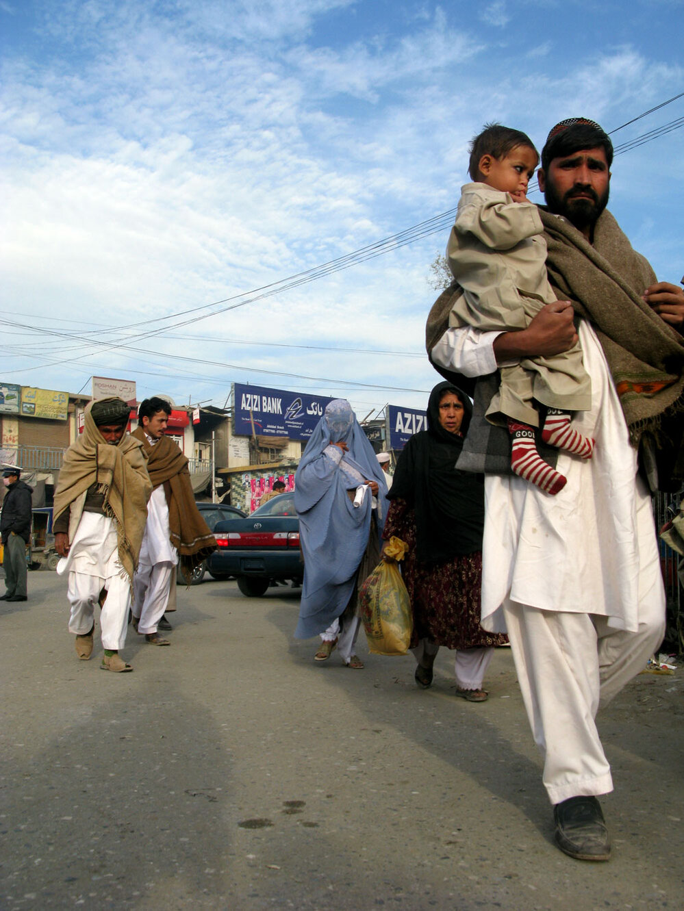 An Afghan father and son.