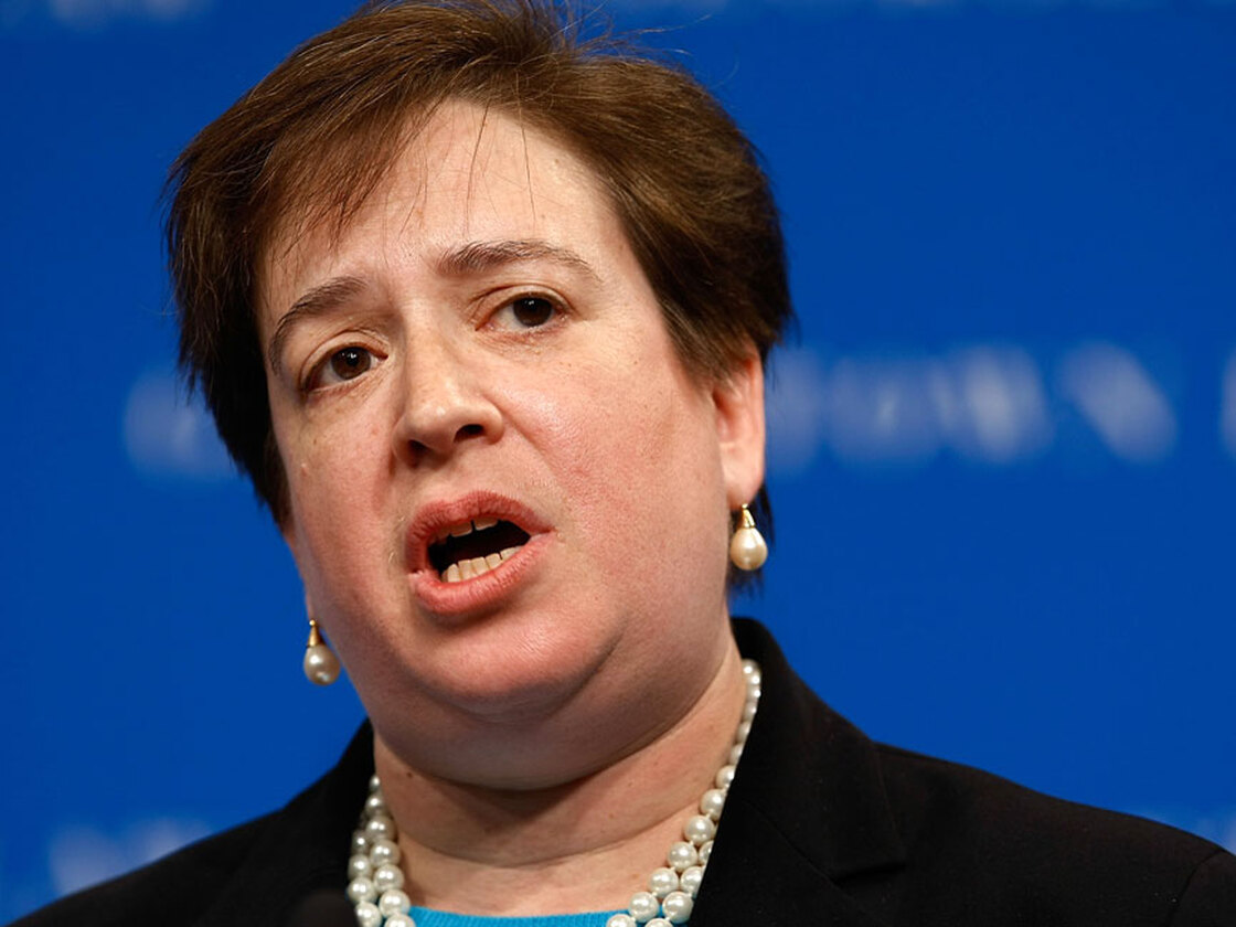 Elena Kagan gives an address at Georgetown University Law Center