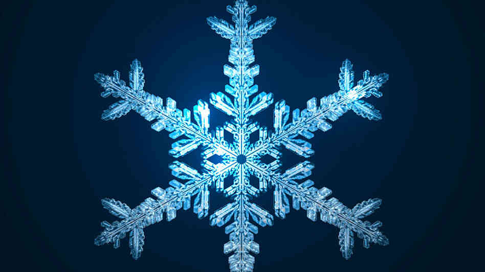w. Scientifically correct snowflake w. Scientifically correct snowflake