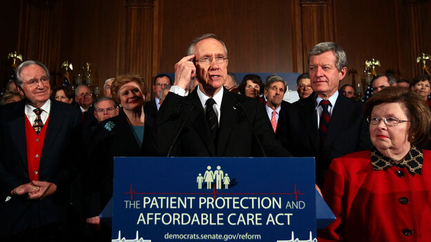 wide: Senate Majority Leader Harry Reid (D-NV) speaks at a rally of Democratic senators. wide: Senate Majority Leader Harry Reid (D-NV) speaks at a rally of Democratic senators.