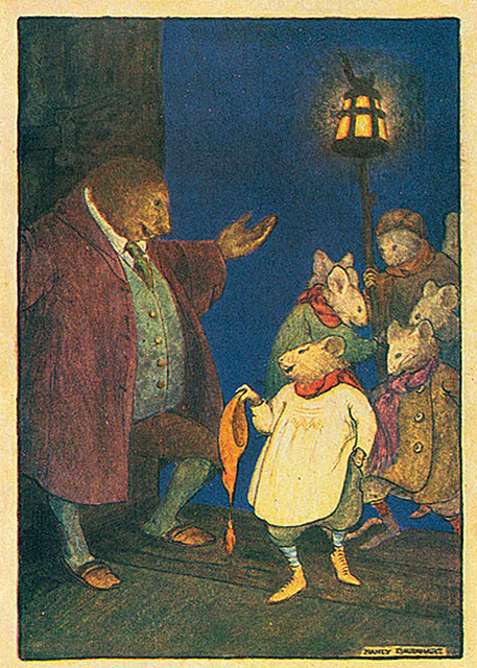 Nancy Barnhart's illustration of the field mice, 1923. Nancy Barnhart's illustration of the field mice, 1923.