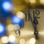 A clock about to strike 12 A clock about to strike 12