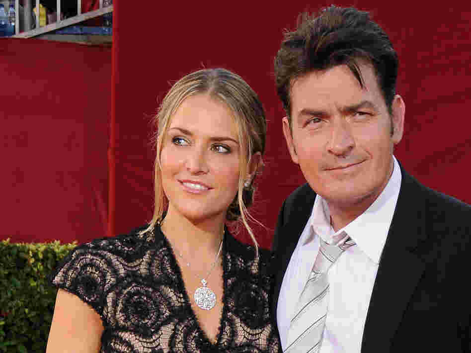 Charlie Sheen and his wife, Brooke Mueller