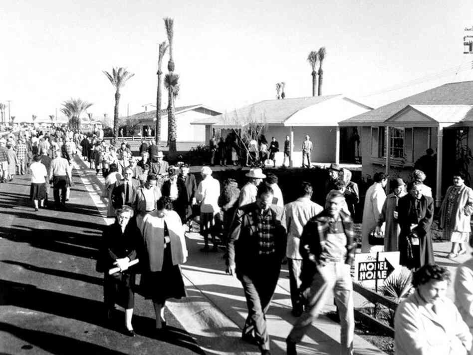 The crowd on opening day in Sun City, Ariz.