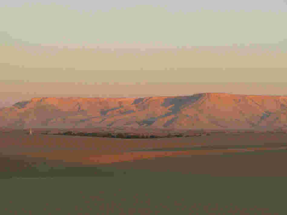Escarpment and dunes surrounding the Dakhla Oasis