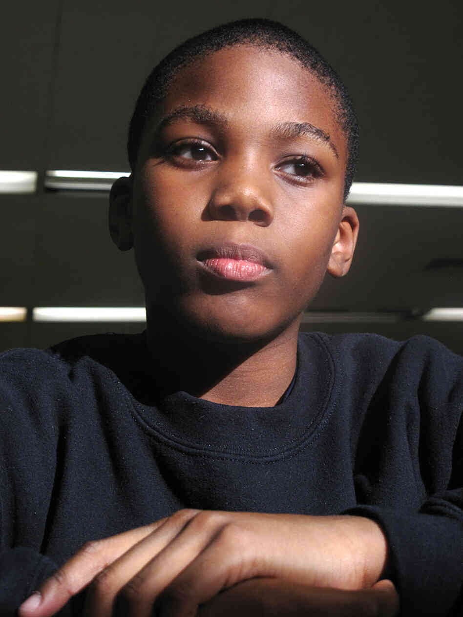 Bryce Marcus, a 5th grader at the KIPP Infinity School in the West Harlem.