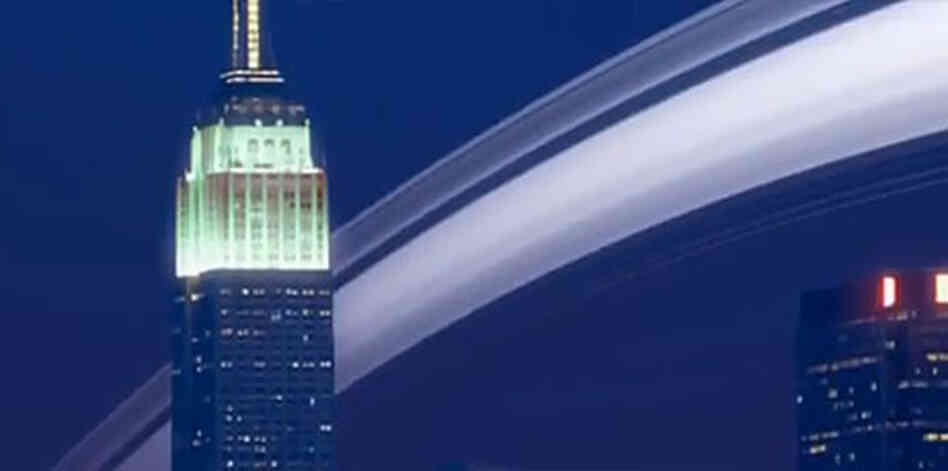 An artist's rendering of the Earth with rings. An artist's rendering of the Earth with rings.