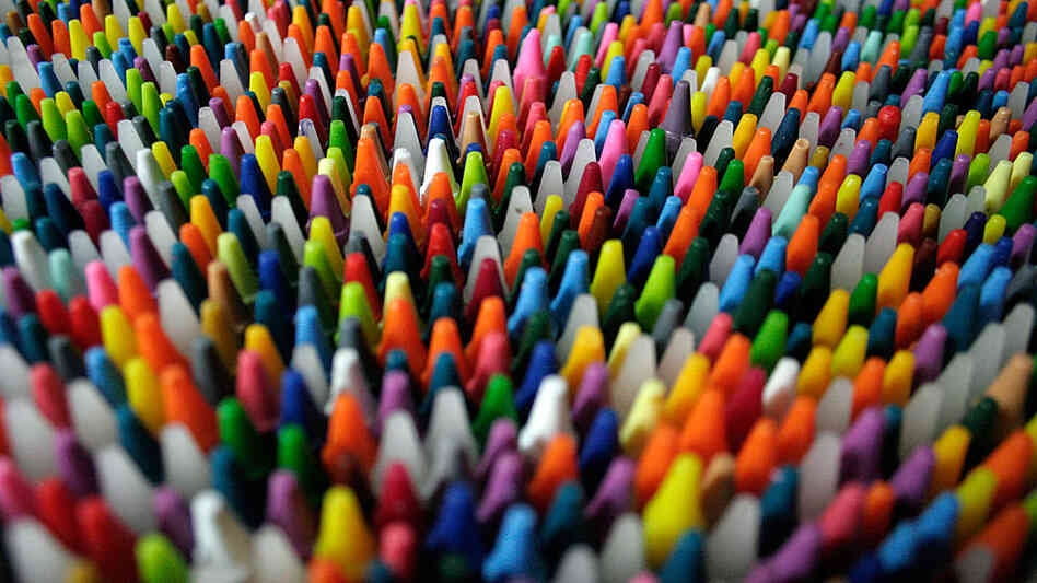 box of crayons