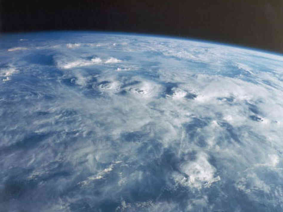 Thunderstorms over the Ivory Coast of West Africa. Thunderstorms over the Ivory Coast of West Africa.