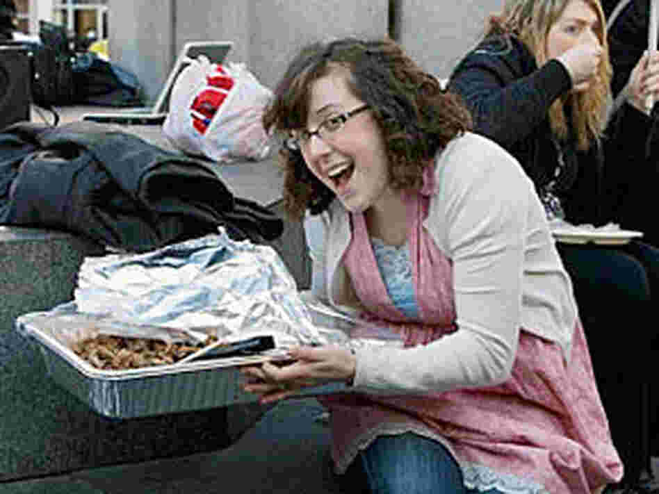 Keli Carender attends a tea party protest in February 2009. Keli Carender attends a tea party protest in February 2009.