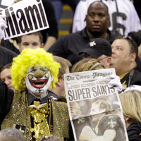 Excitement over the New Orleans Saints has raised the spirits of the city.
