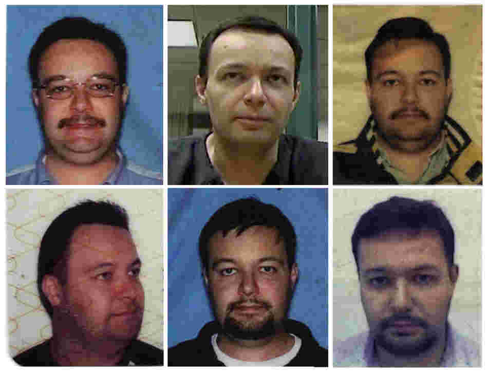 The faces of Lalo through the ages -- from various drivers licenses, a passport and a video of him.
