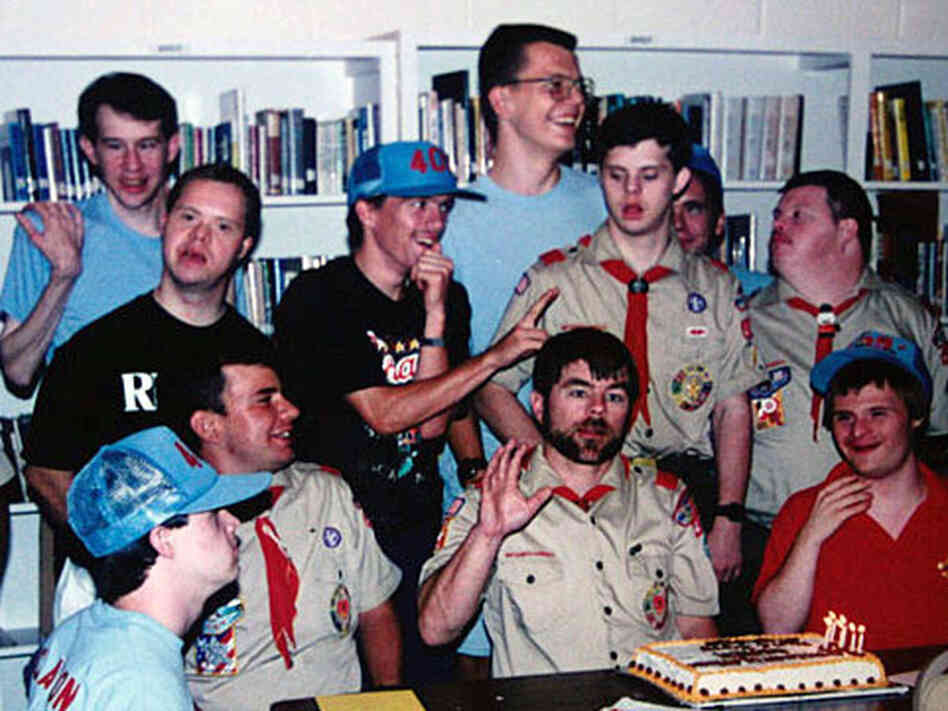 Derek Connell with members of Troop 409. Derek Connell with members of Troop 409.