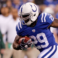 Indianapolis Colts running back Joseph Addai. Andy Lyons/Getty Images