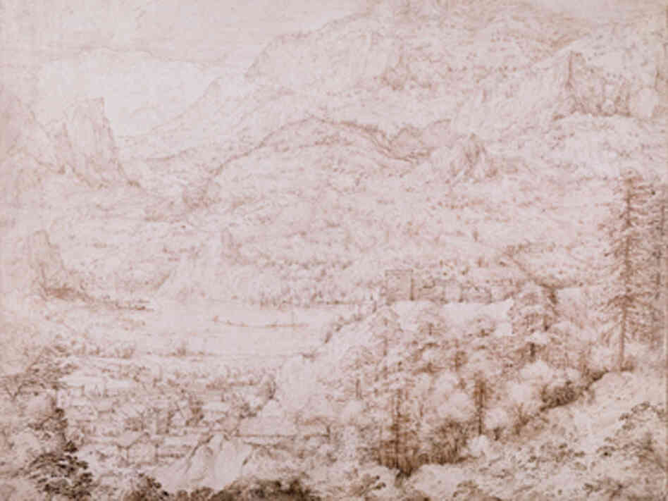 A drawing that was until recently attributed to the Renaissance-era artist Pieter Bruegel.