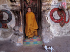 Novice Buddhist monk in Myanmar's eastern Shan state Novice Buddhist monk in Myanmar's eastern Shan state