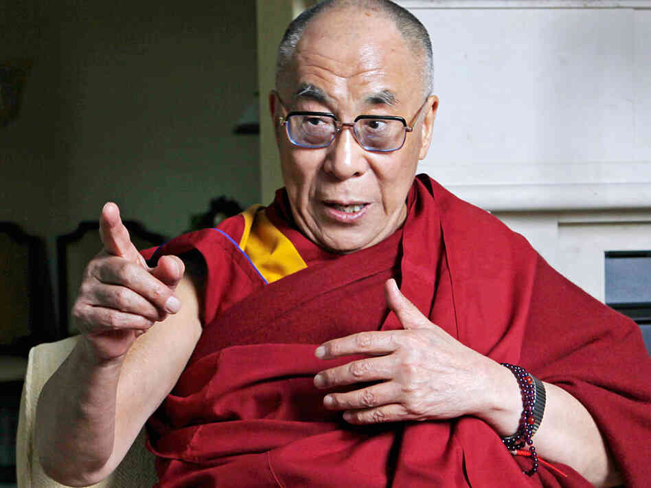 The Dalai Lama during a visit to Southern California on Saturday.