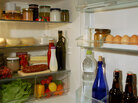 Inside of a refrigerator Inside of a refrigerator