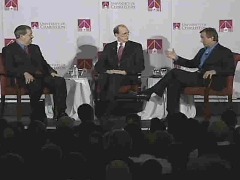 Coal company CEO Don Blankenship and environmentalist Robert Kennedy, Jr. debate