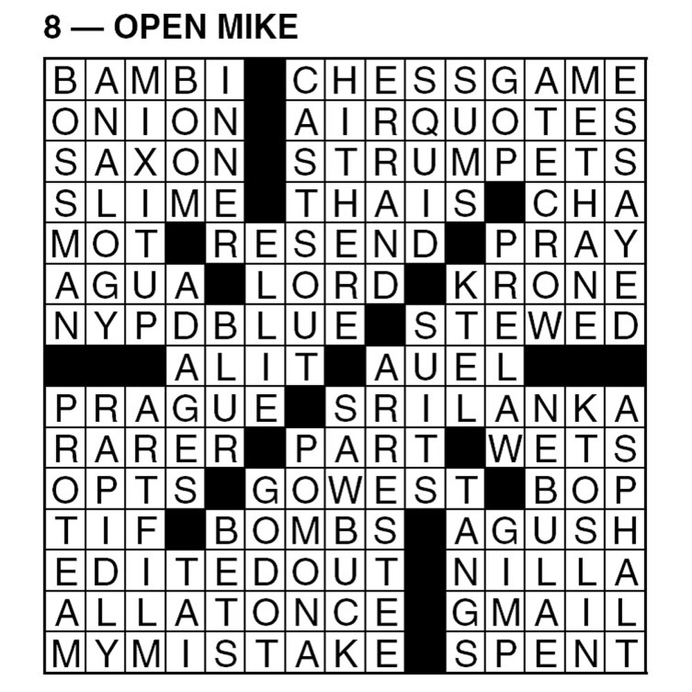 Puzzle answers