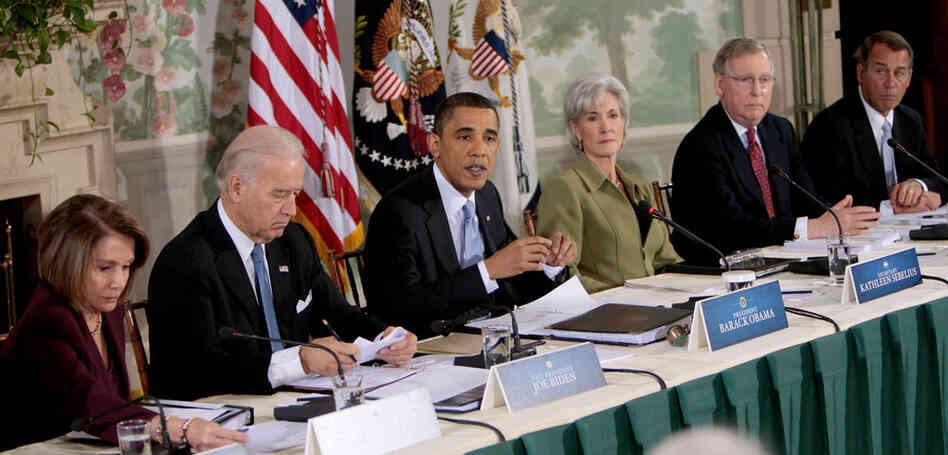 President Obama with Nancy Pelosi, Joe Biden, Mitch McConnell, John Boehner President Obama with Nancy Pelosi, Joe Biden, Mitch McConnell, John Boehner
