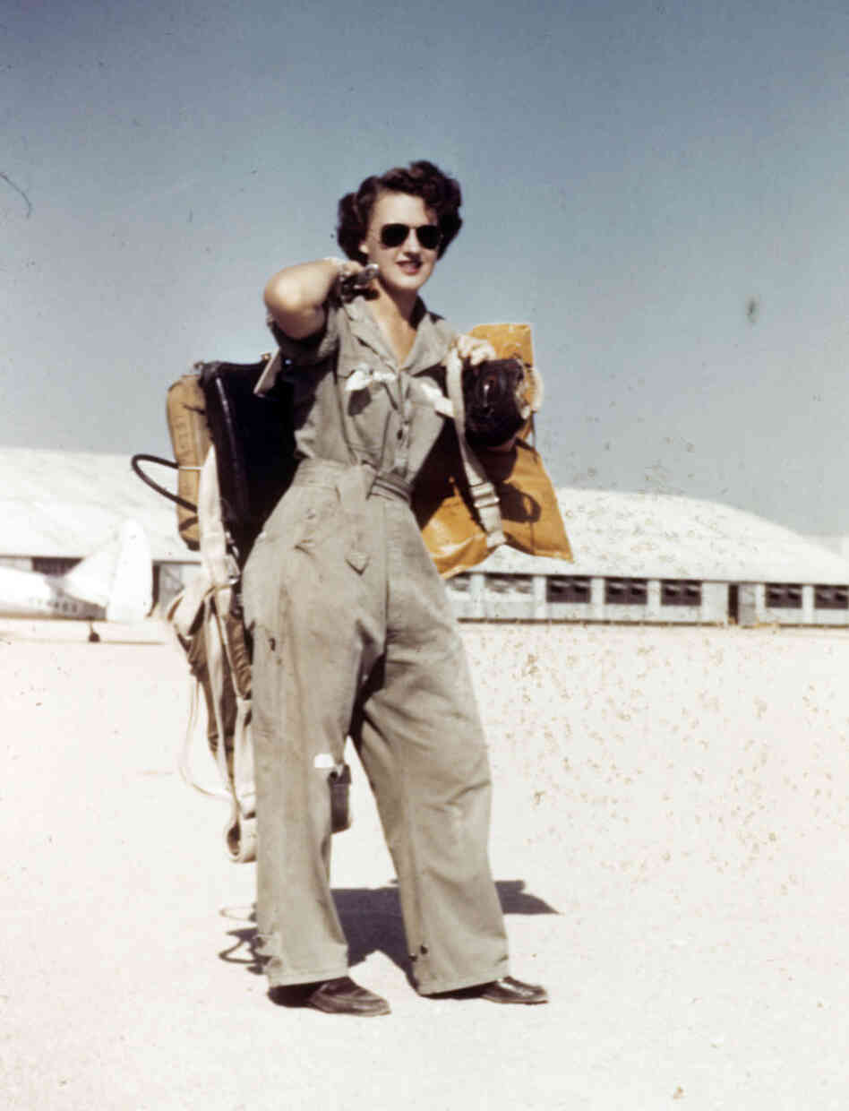 Lillian Yonally at Avenger Field in Sweetwater, Texas, in 1943. Lillian Yonally at Avenger Field in Sweetwater, Texas, in 1943.